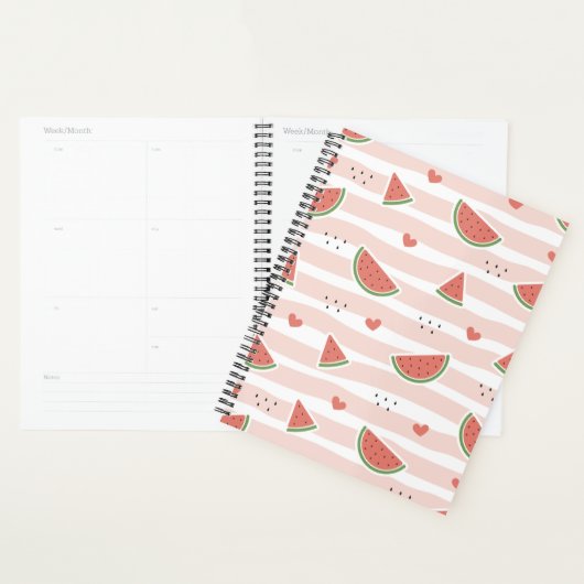 Pastèques rouges, Coeurs, Grandes Pâtes, Motif d'é (Devant avec enveloppe)