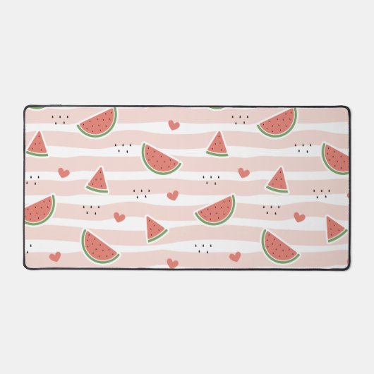 Pastèques rouges, Coeurs, Grandes Pâtes, Motif d'é (Recto)