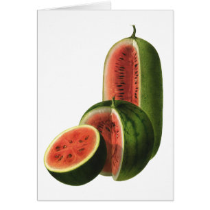 Pastèques Vintage Tall Round, Fruits Alimentaires 