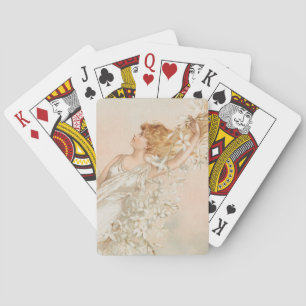 "Pastermorgen" - Oude druk, L. Prang & Co. Pokerkaarten