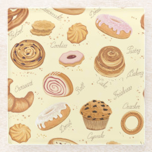 Pastes Glazen Onderzetter