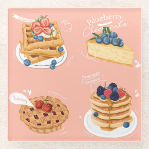 Pastes Glazen Onderzetter