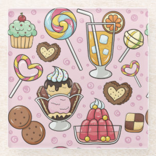 Pastes Glazen Onderzetter