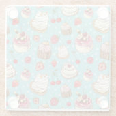 Pastes Glazen Onderzetter (Achterkant)