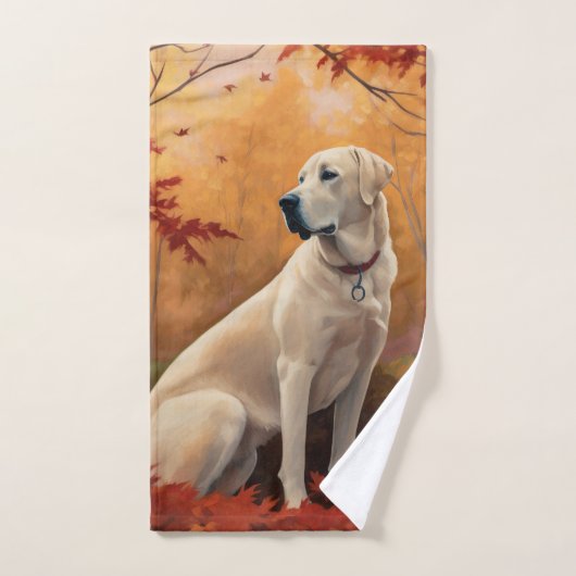 Pasteur anatolien en automne Feuilles automne Insp (Serviette à main)