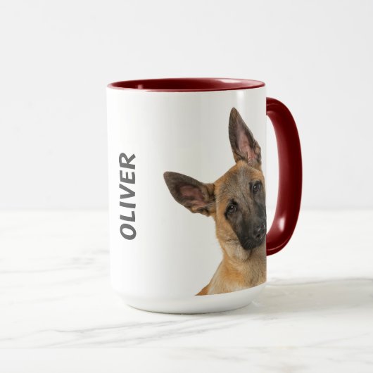Pasteur belge Mug personnalisé (Devant droit)