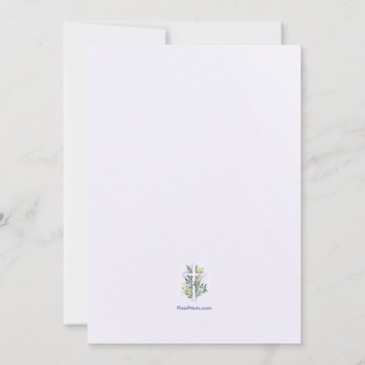 Pasteur Carte de remerciements (Dos)