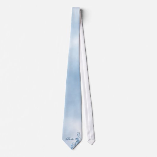 Pasteur - Cravate masculine : Sky Blue Elegance (Devant)