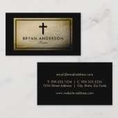 Pasteur de l'église Carte de visite (Devant / Derrière)