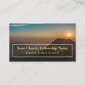 Pasteur de l'église Sunrise Mountain Cartes de vis (Devant)
