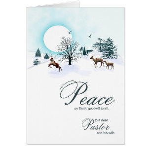 Pasteur et son épouse, Noël avec le renne