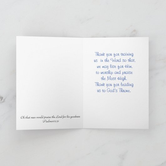 Pasteur Merci (Intérieur)