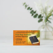 Pasteur ou diacre Bible Eglise Carte de visite (Debout devant)