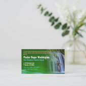 Pasteur ou diacre Bible Eglise Carte de visite (Debout devant)