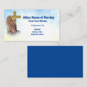 Pasteur ou diacre main de prière Église Carte de v (Devant / Derrière)