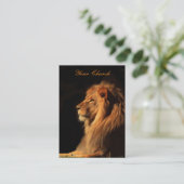 Pasteur ou ministre carte de visite de lion - (Debout devant)