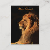 Pasteur ou ministre carte de visite de lion - (Devant)