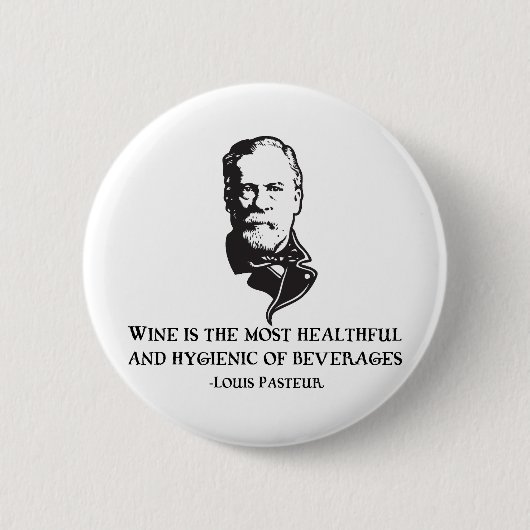 Pasteur - Wijn Ronde Button 5,7 Cm (Voorkant)