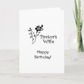 Pasteurs Anniversaire Femme Carte chrétienne BE (Devant)