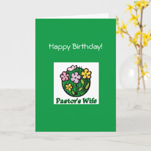Pasteurs Anniversaire Femme Carte chrétienne BL