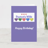 Pasteurs d'anniversaire Femme Carte chrétienne GH (Devant)