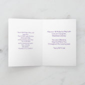 Pasteurs d'anniversaire Femme Carte chrétienne GH (Intérieur)