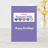 Pasteurs d'anniversaire Femme Carte chrétienne GH (Fleur jaune)