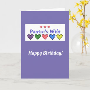 Pasteurs d'anniversaire Femme Carte chrétienne GH