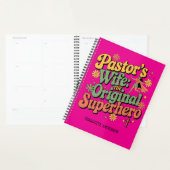 ✝️ Pasteur's Femme Planificateur Jour d'appréciati (Devant avec enveloppe)