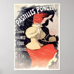 Pastilles Poncellet  Adverteren Poster