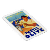 Pastis Olive -  Frans Poster van wijn Magneet (Rechterzijde)