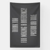 Pastoor maakt het verschil dank u spandoek (Verticaal)