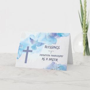 Pastoor Ordinatie Jubileum Zegeningen Paarse Kaart