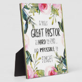 Pastor appreciatie Gift Pastor Hartelijk dank, cit Fotoplaat (Zijkant)