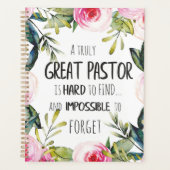 Pastor appreciatie Gift Pastor Hartelijk dank, cit Planner (Voorkant)