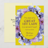 PASTOR APPRECIATION | 1E LADY | Floral bedankt (Voorkant / Achterkant)