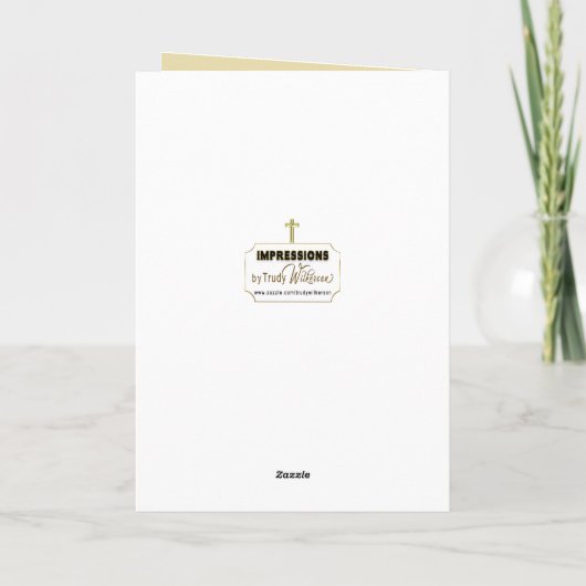 Pastor Appreciation Day Gold Cross Abstract Design Kaart (Achterkant)
