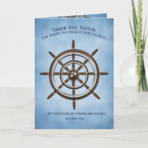 PASTOR APPRECIATION DAY, Scheepswiel, Christelijk Kaart