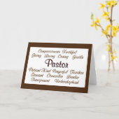 Pastor Attributen Blank Note Card Kaart (Gele Bloem)