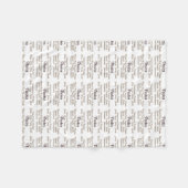 Pastor Attributen Fleece Deken (Voorkant (Horizontaal))