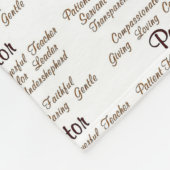 Pastor Attributen Fleece Deken (Hoek)