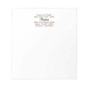 Pastor Attributen Notitieblok