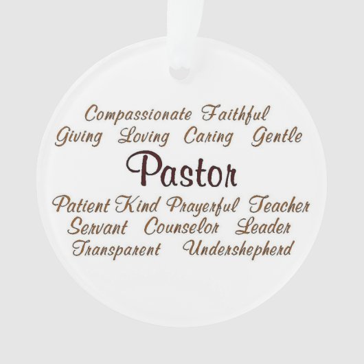 Pastor Attributen Ornament (voorkant)