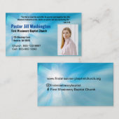 Pastor Blue Visitekaartje (Voorkant / Achterkant)