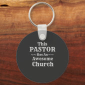 Pastor Button Sleutelhanger (Voorkant)