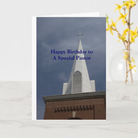 PASTOR Carte d'anniversaire - Steeple (Fleur jaune)