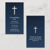 pastor | Christelijk kruisje Visitekaartje (Voorkant / Achterkant)