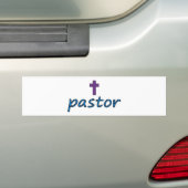 pastor Cross2 Bumpersticker (Op auto)
