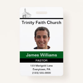 Pastor Custom Badge