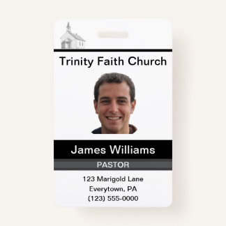 Pastor Custom Badge